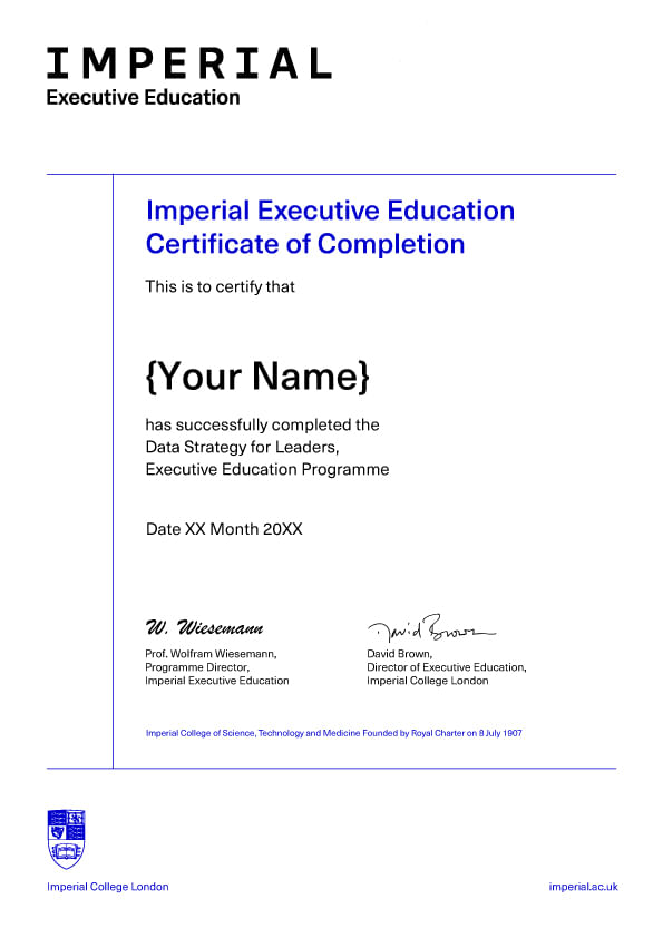 Programme Certificate