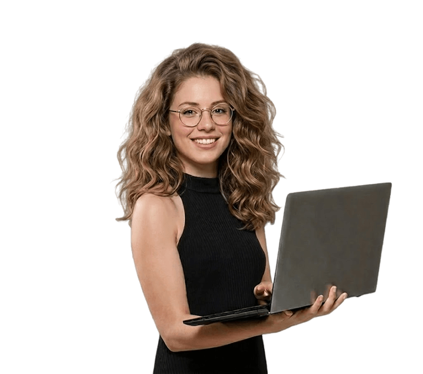 Professional with laptop — AI-capable workforce
