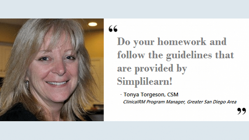 Simplilearn's CSM certification training helped me in 3 ways | Tonya Torgeson, CSM