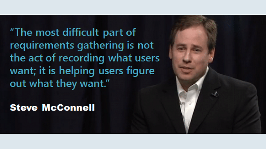 Gather 'information' from users, not 'requirements'