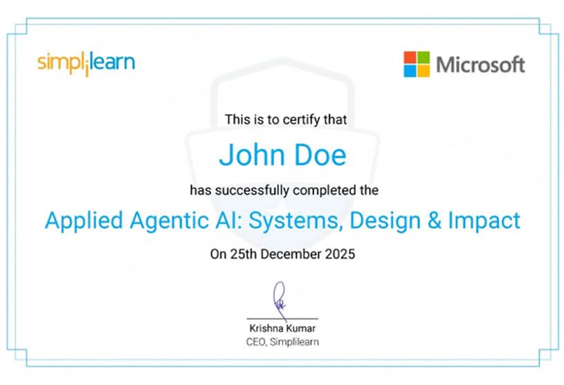Agentic AI Certificate