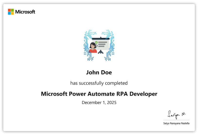 Microsoft Certificate