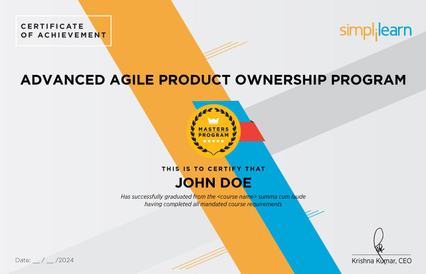 Master's Certificate