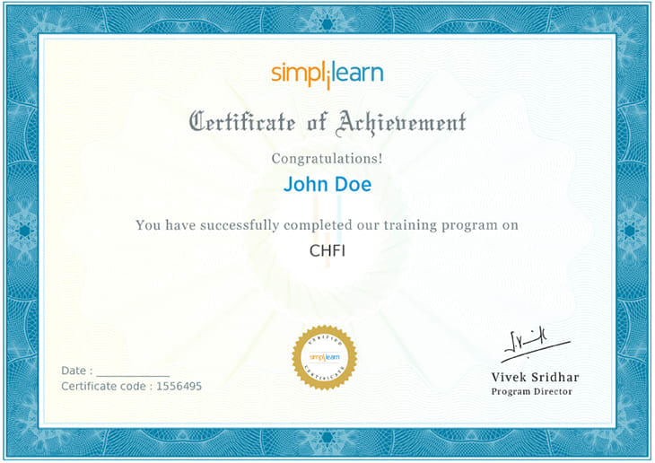 CHFI Certificate