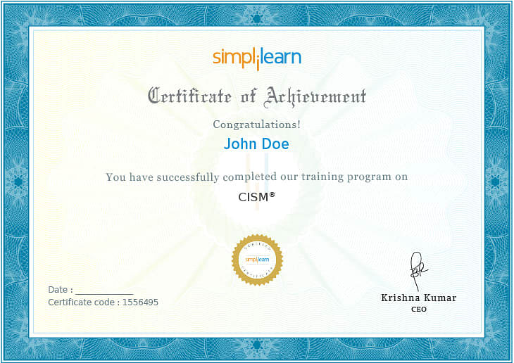 CISM Certification Training