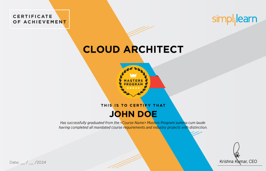 Professional Online Cloud Architect Course & Certification [2026]
