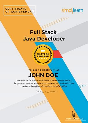 Java Full Stack Developer Course - In collaboration with IBM