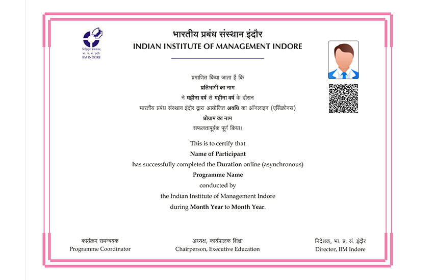 IIM Indore Certification
