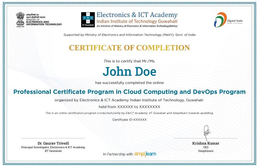 Program Certificate