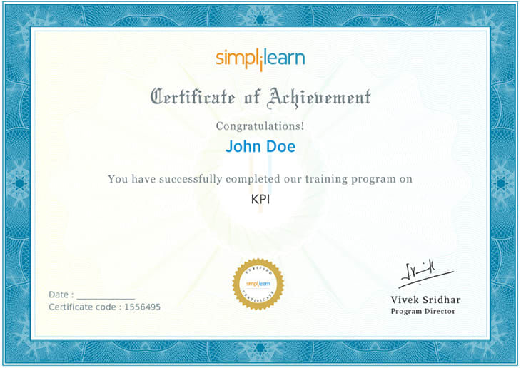 KPI Certificate