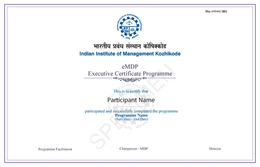 Program Certificate