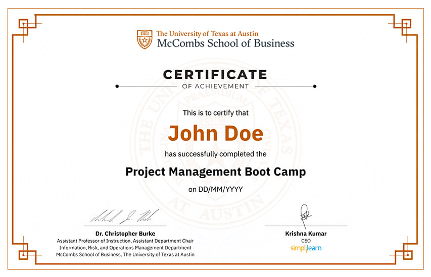 Project Management Certificate