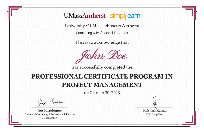 Professional Certificate Program in Perth [with UMass Amherst]