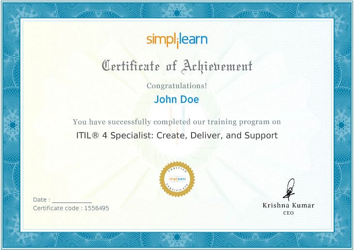 ITIL 4 Specialist: Create, Deliver and Support