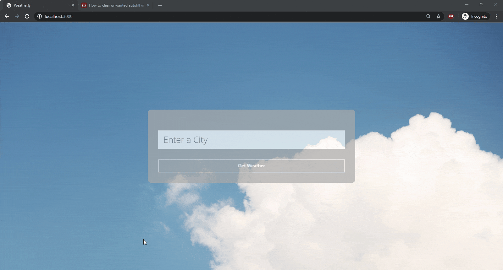 Weatherly Application