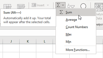 Is there a way to apply AutoSum to multiple cells based on the