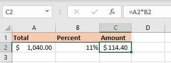 An Introduction To Excel Percentage Formula || Simplilearn