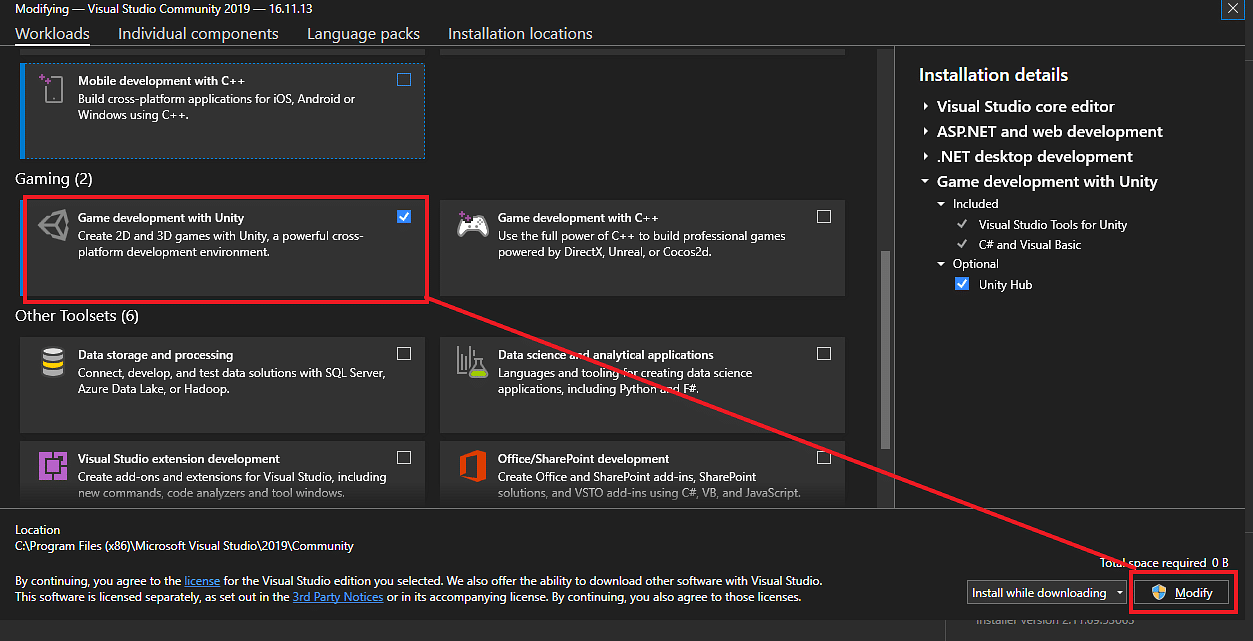 C#-Unity-instal-VS-img2