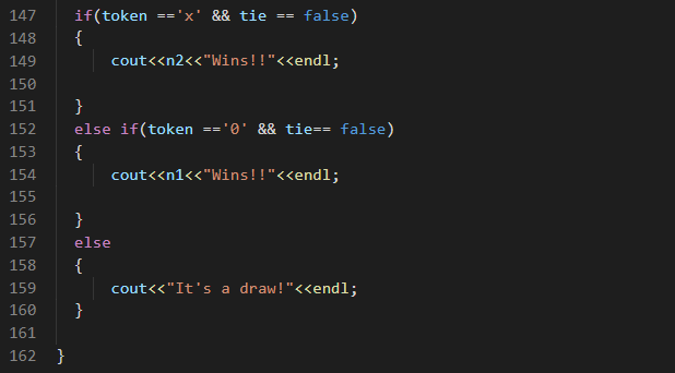 C++ Tic Tac Toe Game project