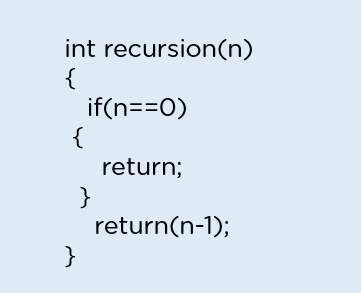 Recursion limit