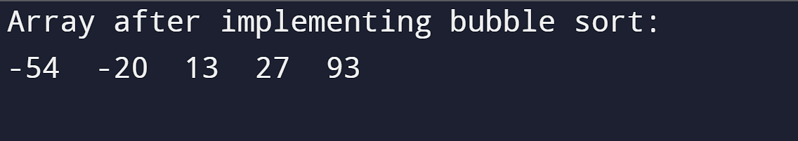 What is bubble sort in C with example? - Computer Notes