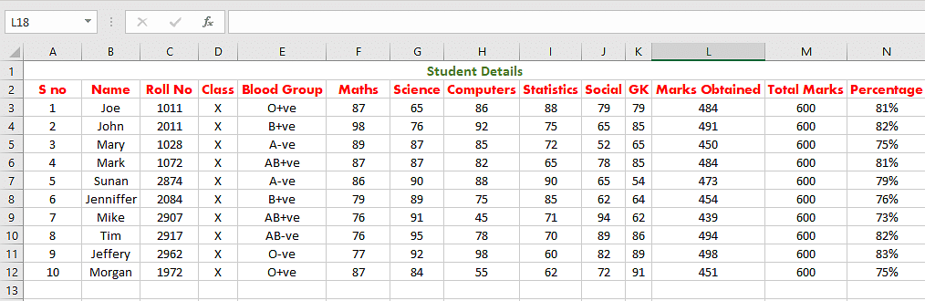 Percentage-In-Excel-Method-1