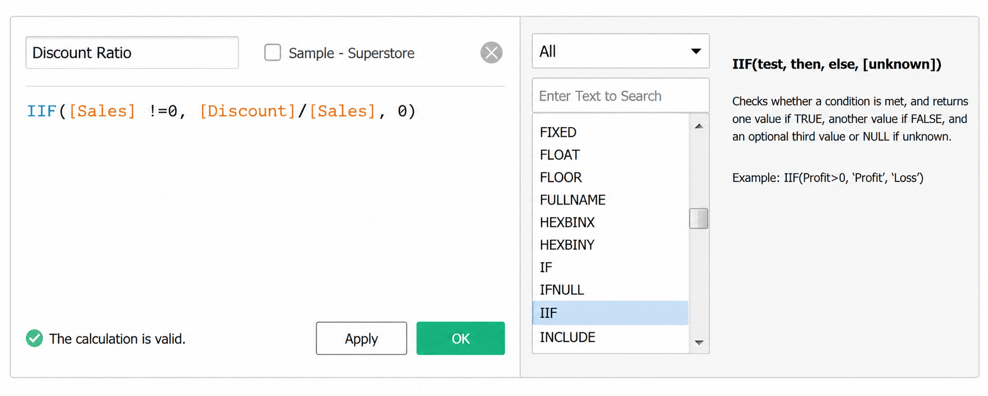 Calculated Fields