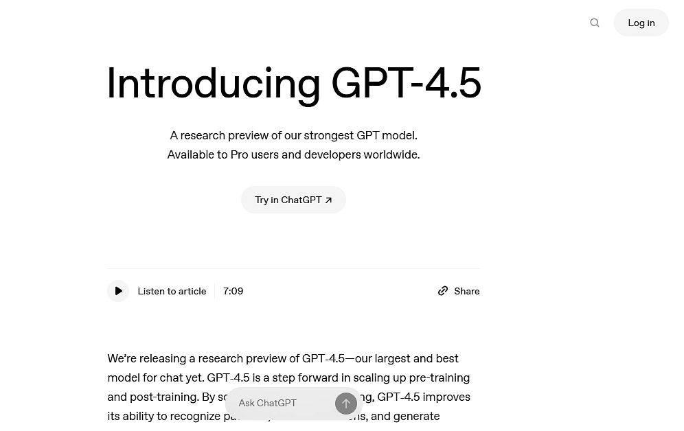 ChatGPT-4.5