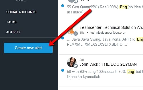 Create new alert
