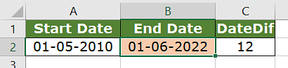 How to Use DATEDIF Formula in Excel? (with Examples) | Simplilearn