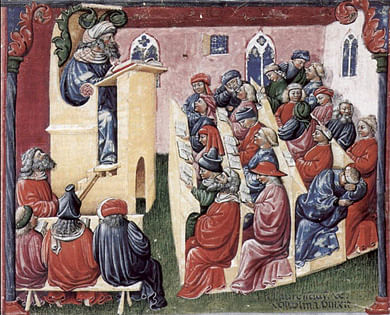 A mid-fourteenth century painting