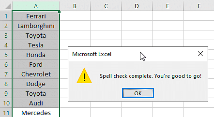 Excel-Dữ liệu-Làm sạch-kiểm tra chính tả-lần cuối