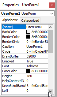 Excel-User-Forms-Excel-user-form-properties-option.