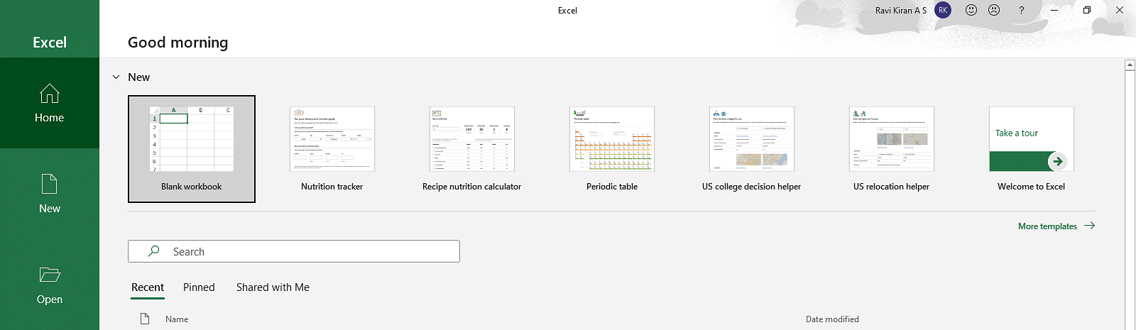 Excel: Getting Started with Excel