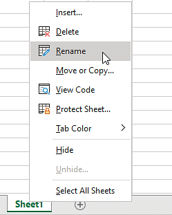 how to make assignment on ms excel Excel-Worksheet-right-click-rename.