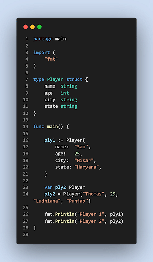 golang embedded struct assignment