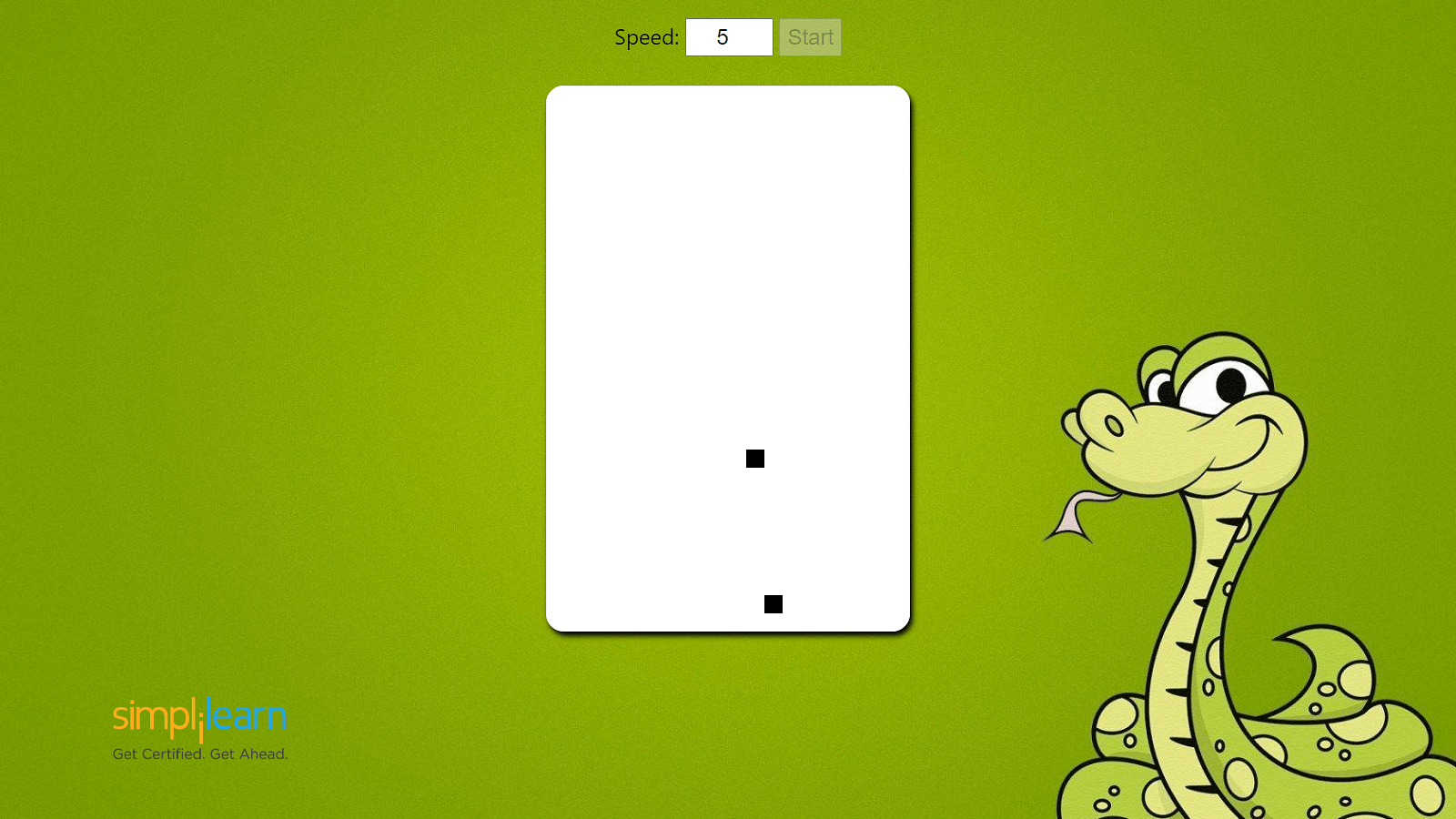 JavaScript Snake Game For Beginners, Code Part