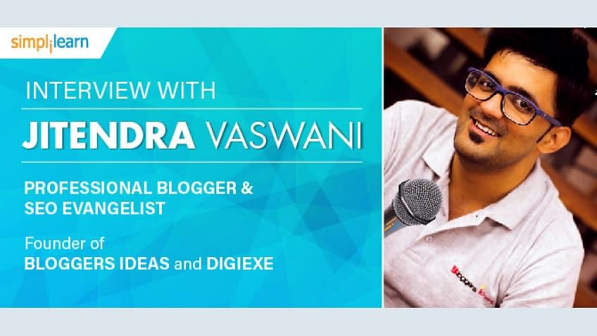 Jitendra Vaswani: A professional blogger sharing his secrets