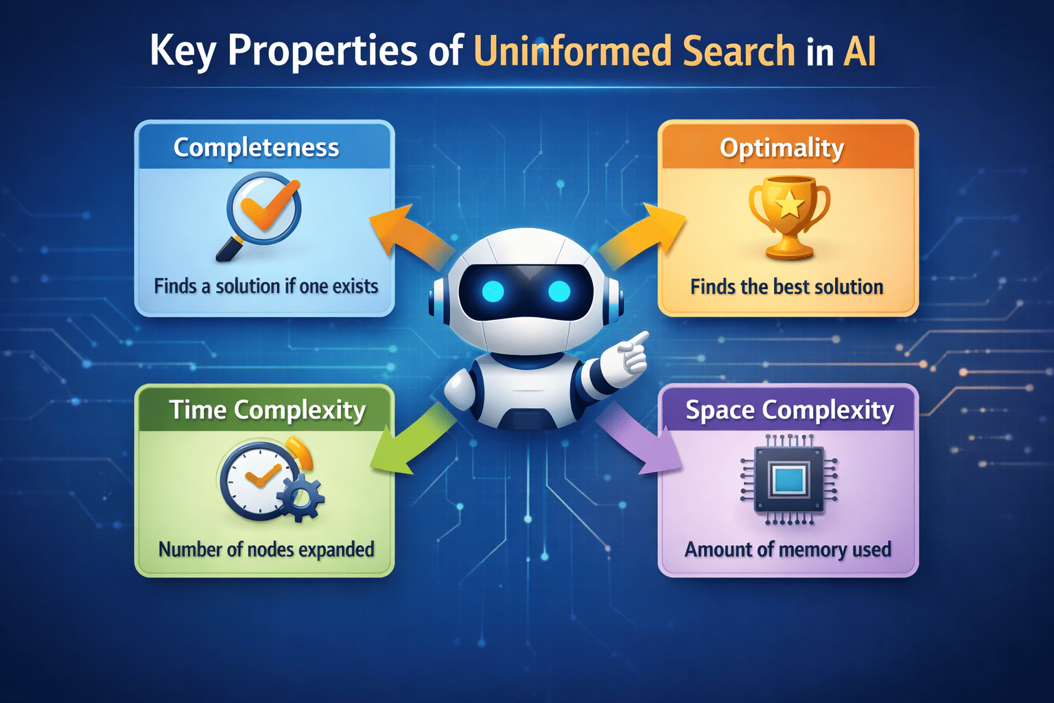 Key Properties of Uninformed Search in AI