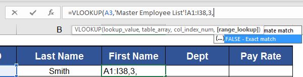 LOOKUP manual