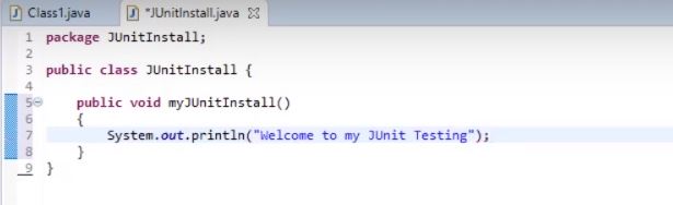 Method JUnitTesting