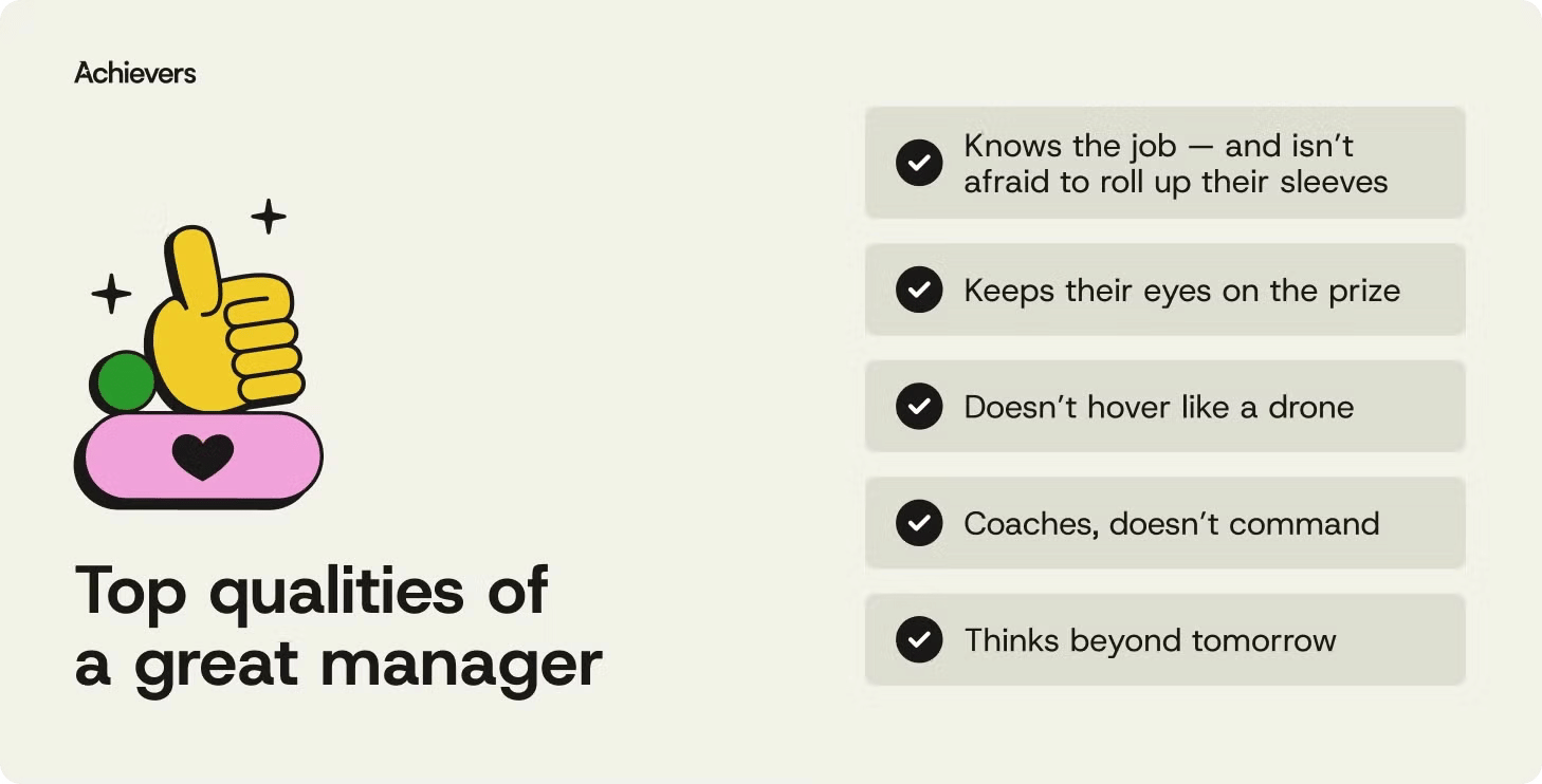 Qualities of a great manager