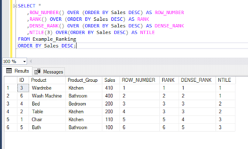 assign number in row sql