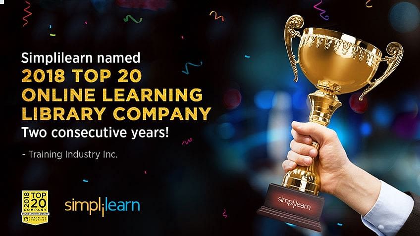 Simplilearn Wins Top 20 Online Learning Library Companies of 2018