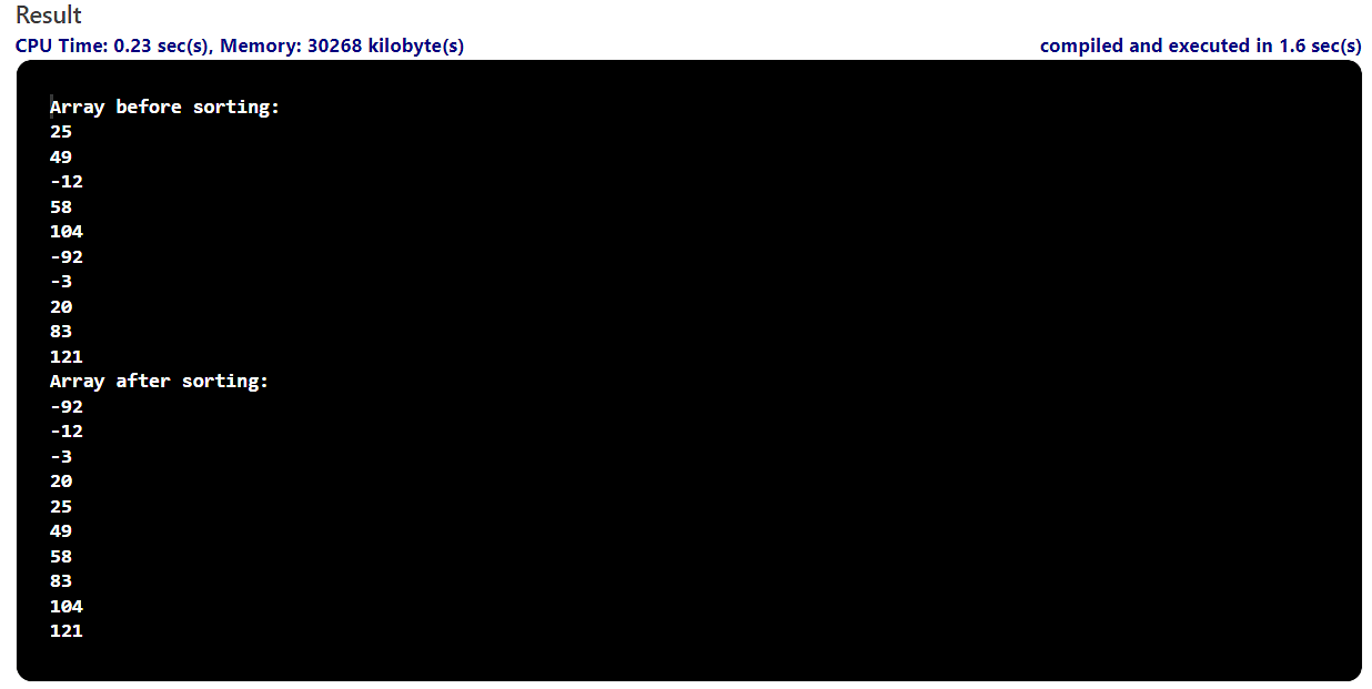 Sort in Java_rslt