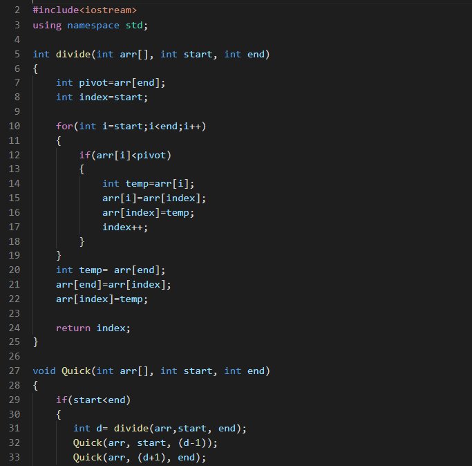 Bubble sort in C++