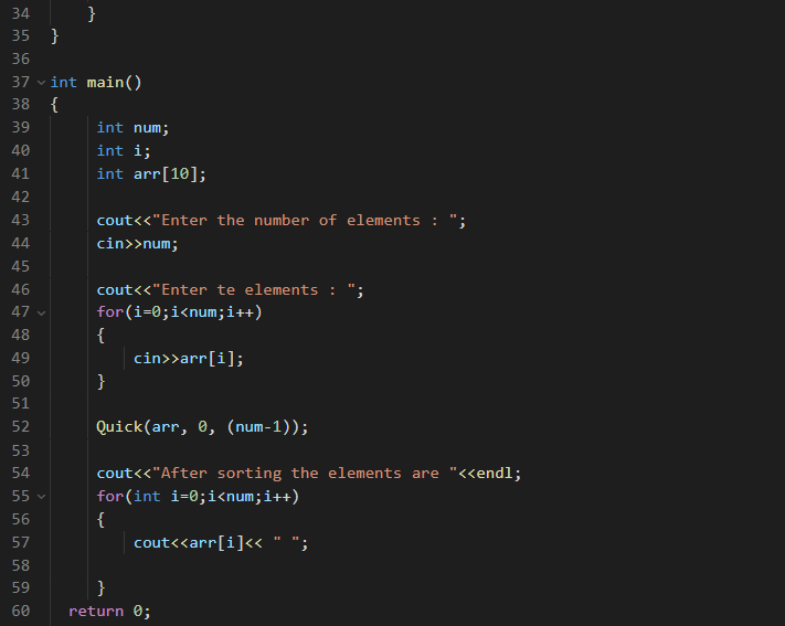 Bubble sort program in C 