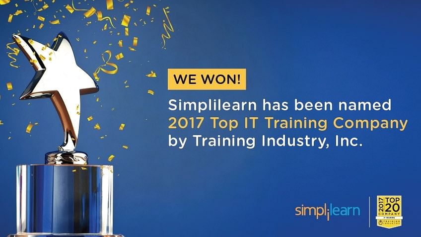 Simplilearn Named a Top 2017 IT Training Company by Training Industry Inc.