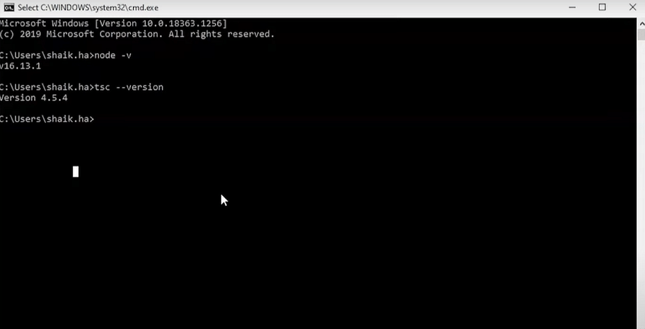 TypeScript_with_node_Installation