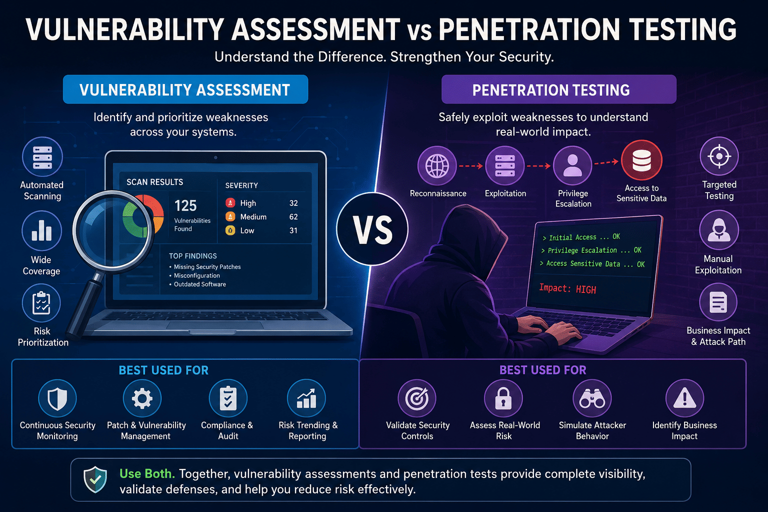 Vulnerability Assessment vs Penetration Testing
